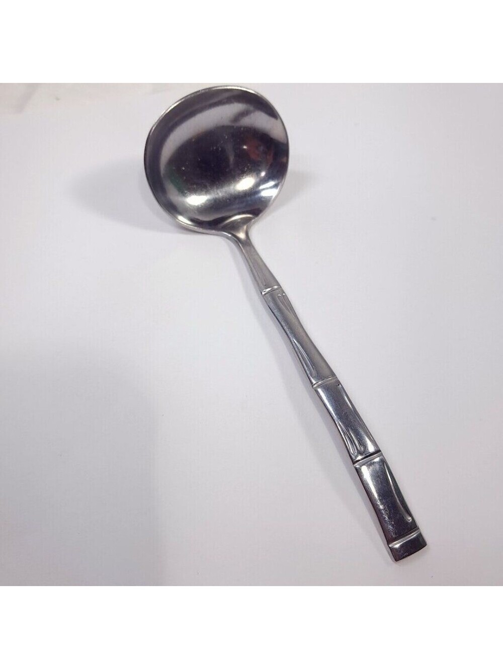 Vintage Reed & Barton Regal Bamboo Gravy Ladle serving spoon Korea Rebacraft